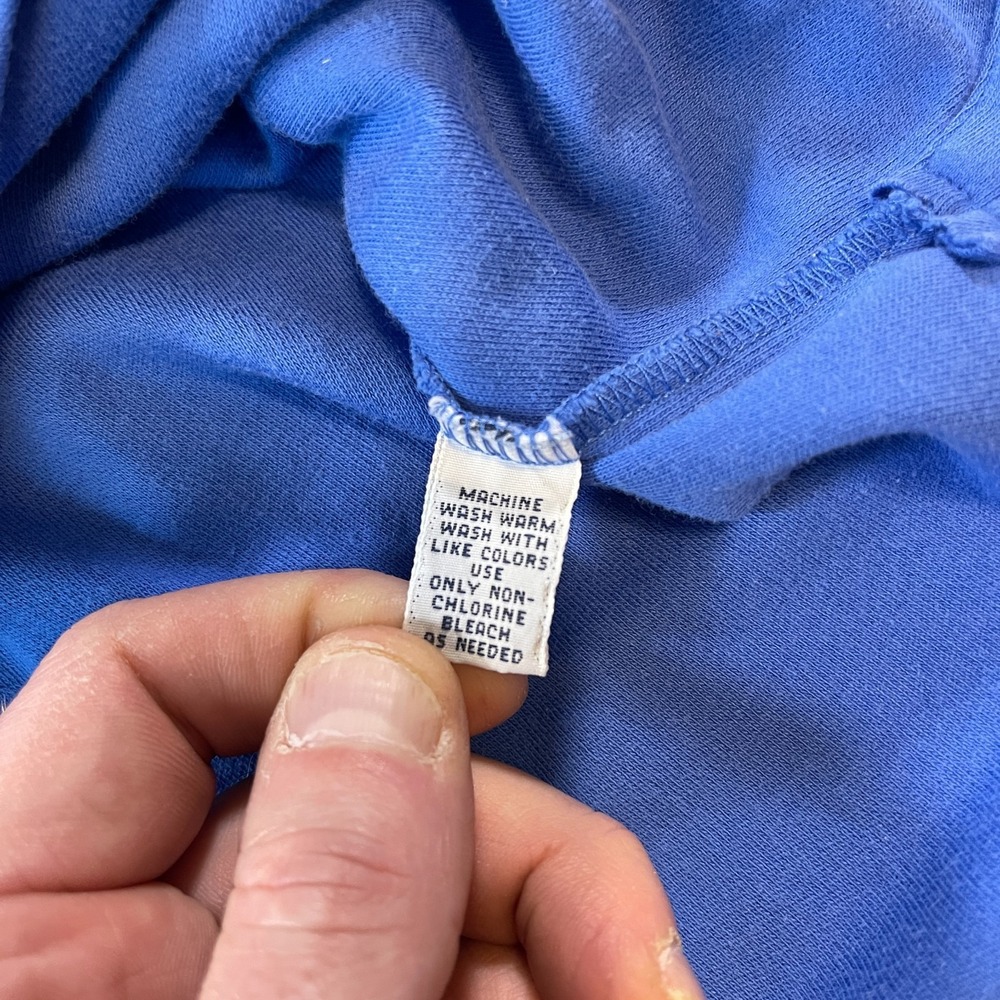 Vintage Polo Ralph Lauren Mens Golf Polo Shirt Shield Logo Size Large Blue Soft - Picture 8 of 10
